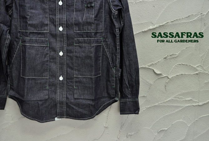 SASSAFRAS Tree Chopper Open Half (6.5oz Organic Denim)