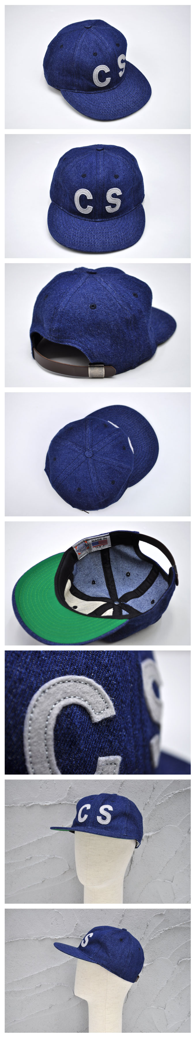 EBBETS FIELD FLANNELS Denim 6 Pannel Ball Cap(CHICKEN SHACK別注