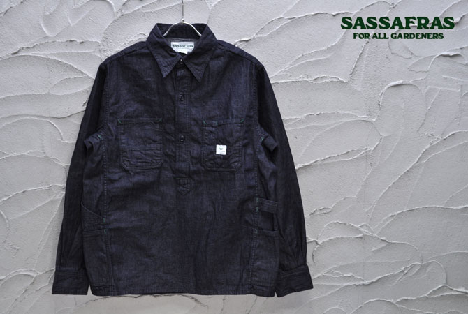 SASSAFRAS Gardener Shell Half (7.5oz Denim) 