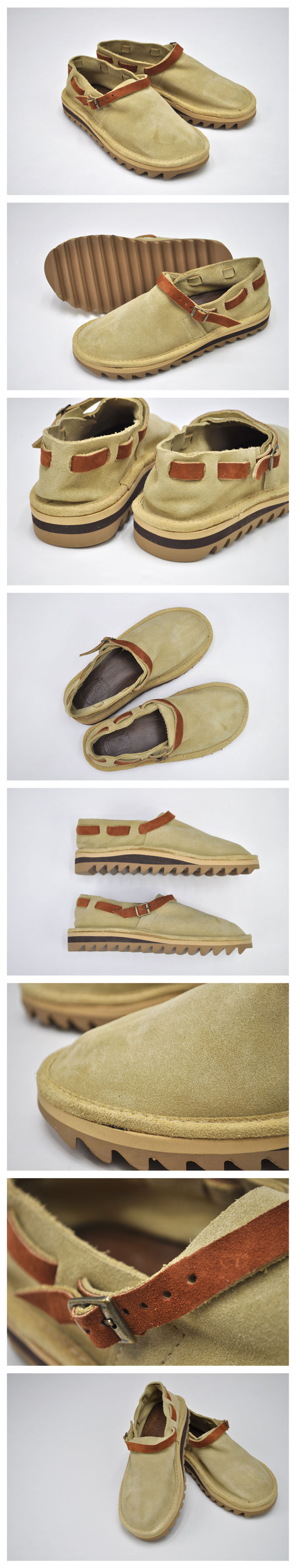 THE SANDALMAN  当店別注Lace Buckle Shoe(Suede)Ripple Sole