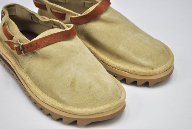 THE SANDALMAN  当店別注Lace Buckle Shoe(Suede)Ripple Sole