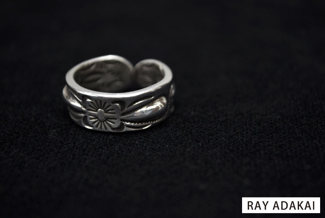 RAY ADAKAI DBL Stamp Ring Open End 