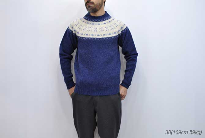 INVERALLAN Crew Neck Fairlsle Yoke