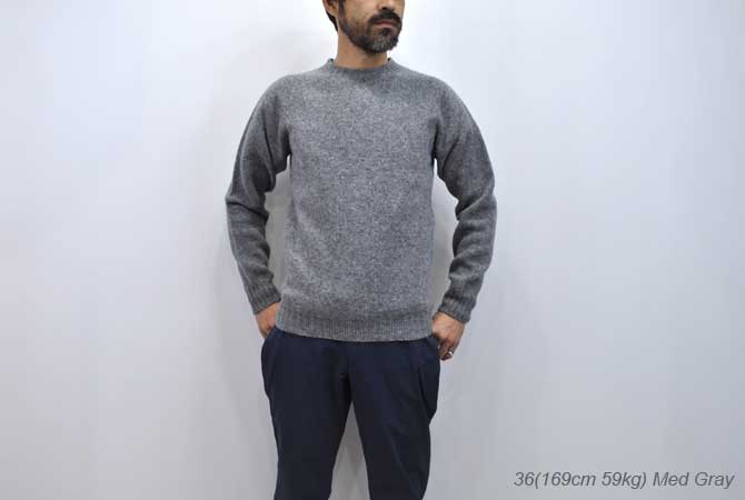 INVERALLAN Crew Neck Saddle Sweater