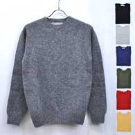 INVERALLAN Crew Neck Saddle Sweater