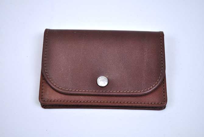 Whitehouse Cox 【Antique】S-1751 Name Card Case With Gusset 