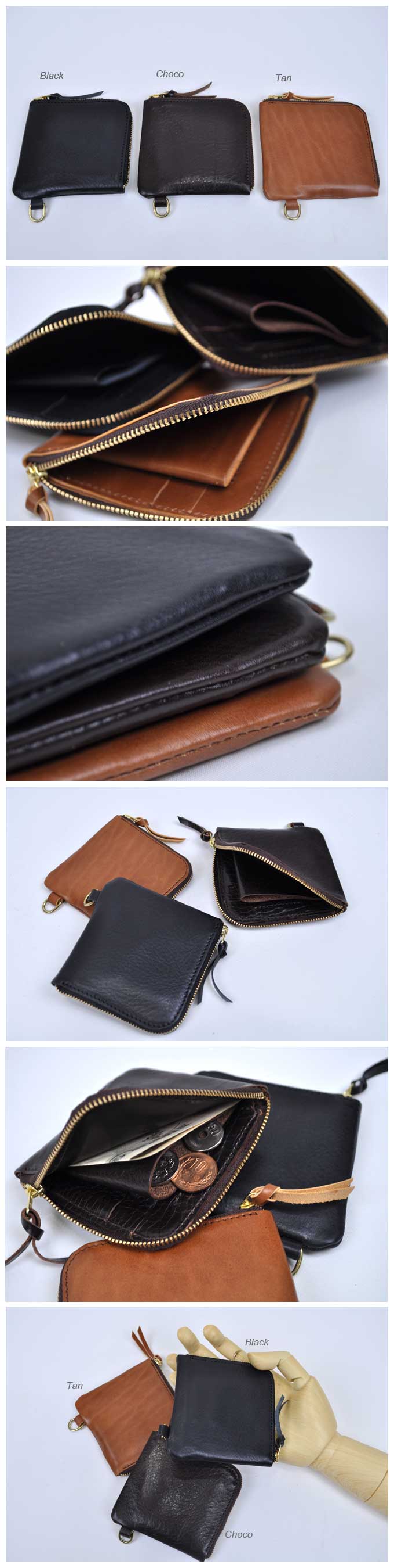 Bronson Leather Zip Wallet