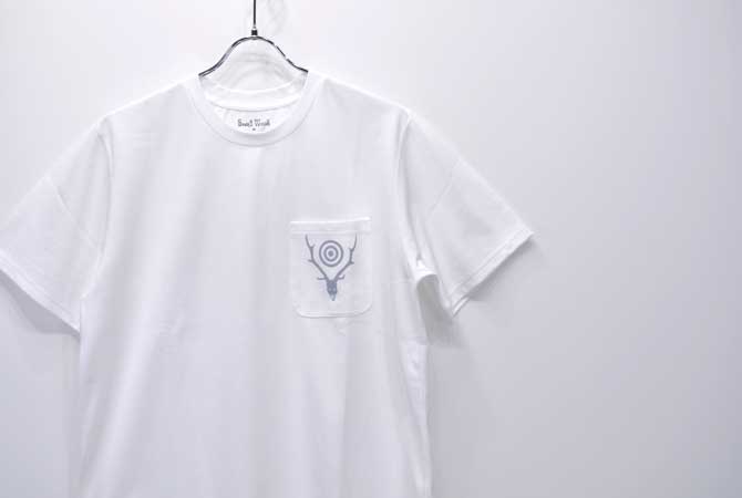 South2 West8 Round Pocket Tee(Circle Horn)