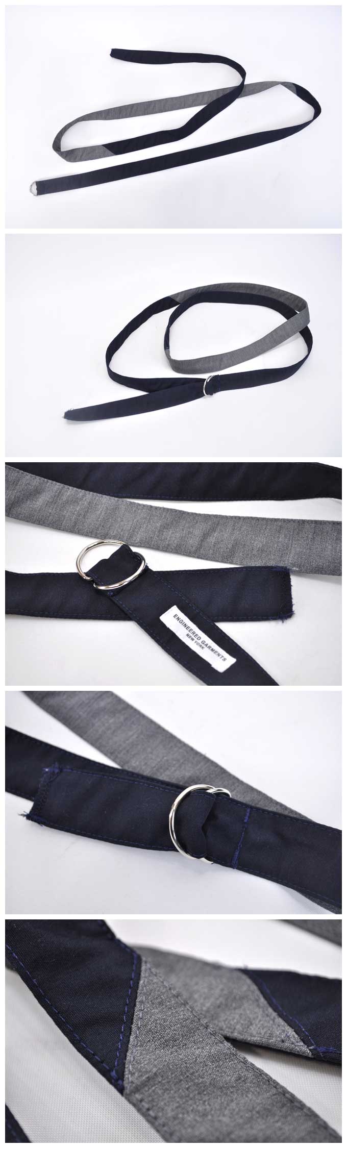 ENGINEERED GARMENTS Double Ring Belt (Pc Poplin)