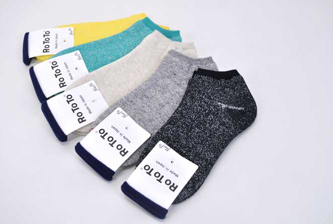 Rototo Washi Pile Socks Short