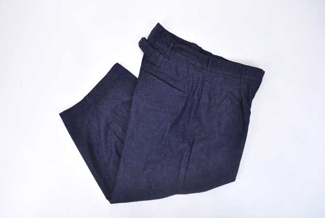 TIGRE BROCANTE Darts Wide 八分丈 Pants(Old 8oz Denim) 