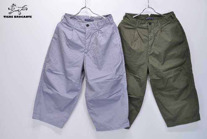 TIGRE BROCANTE Darts Wide 八分丈 Pants(60/2 Weather) 