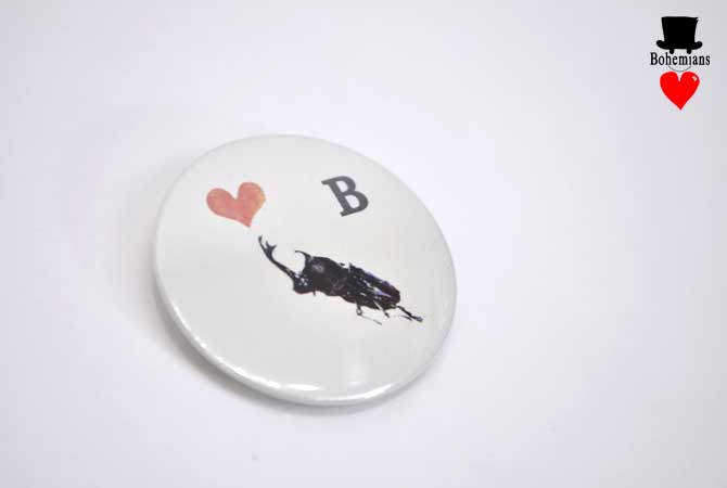 Bohemians Beetle Hook Can Badge