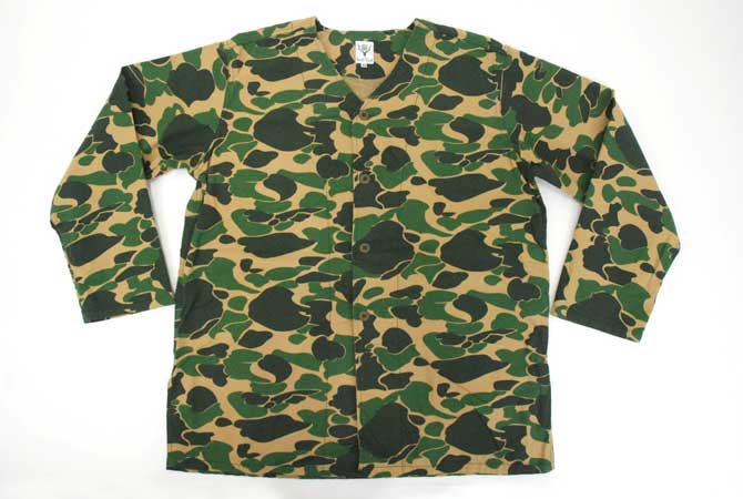 South2 West8 V Neck Army Shirt (Printed Flannel / Camouflage)