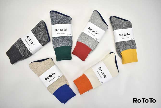 Rototo Double Face Socks(Silk & Cotton)