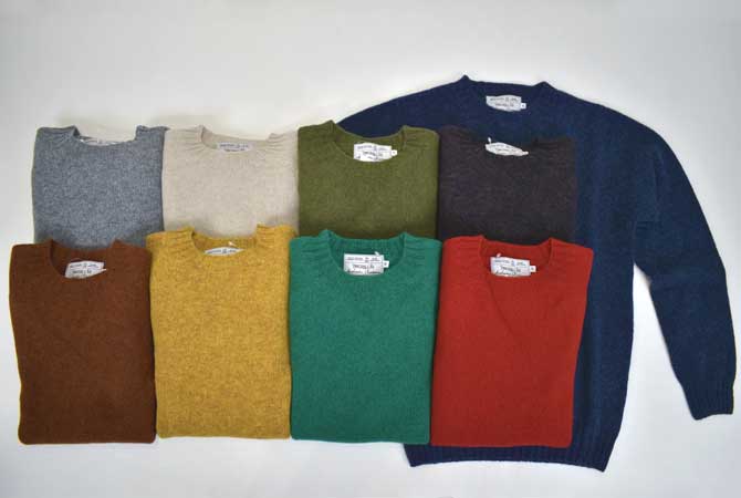 INVERALLAN Crew Neck Saddle Sweater