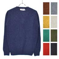 INVERALLAN Crew Neck Saddle Sweater