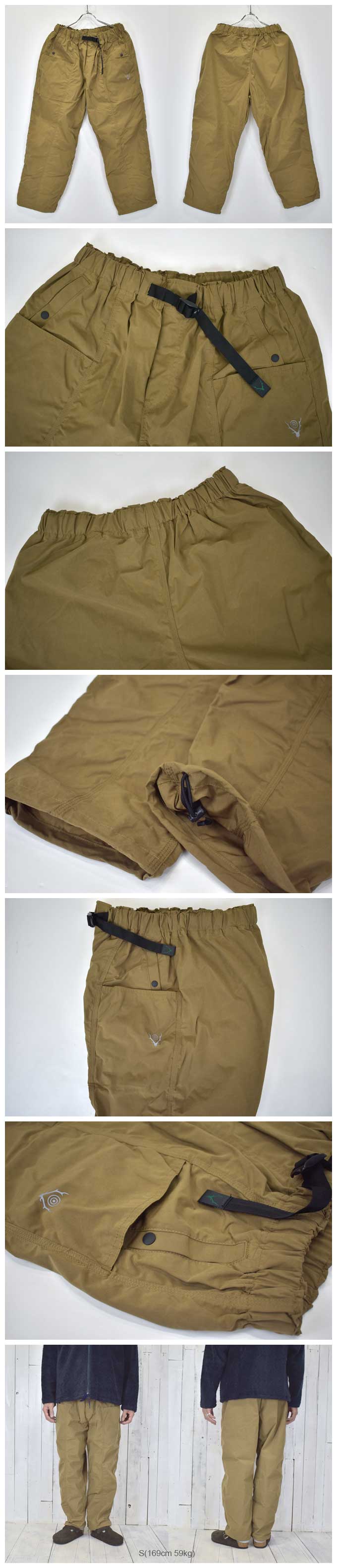 South2 West8 Belted Center Seam Pant（Wax Coating）