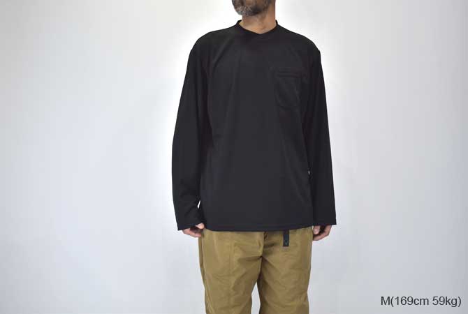 ENGINEERED GARMENTS Long Sleeve Crew (Eagle Flat Back Mesh)