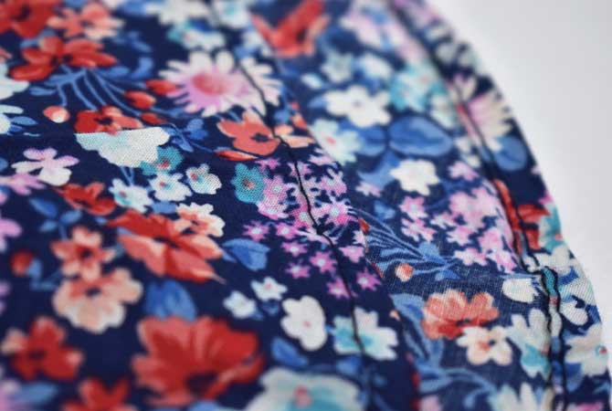 ENGINEERED GARMENTS Short Collar Shirt (Floral Lawn)