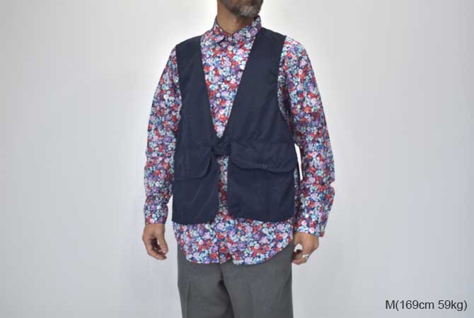 ENGINEERED GARMENTS Fowl Vest (Acrylic Caated Nylon Taffeta)