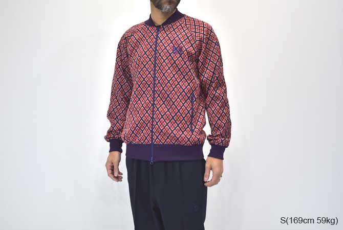 Needles Rib Collar Track Jacket(Poly Jacquard)