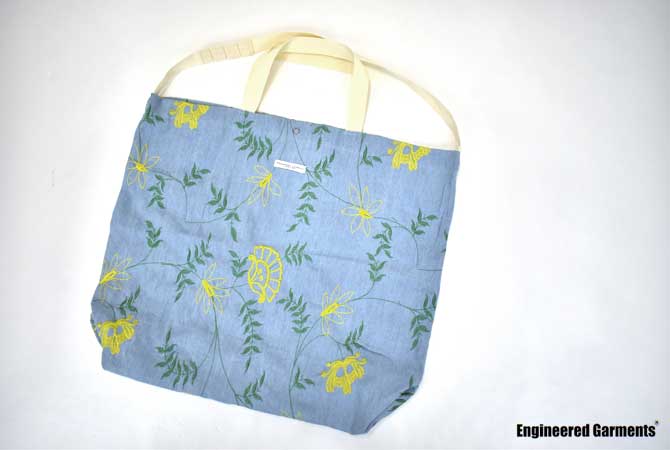 ENGINEERED GARMENTS Carry All Tote (Denim Floral)