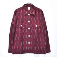 South2 West8 Smokey Shirt (Cottoon Cloth/Splashed Pattern)