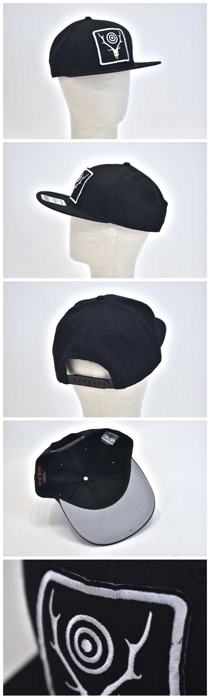 South2 West8 Baseball Cap(Black-Emblem）