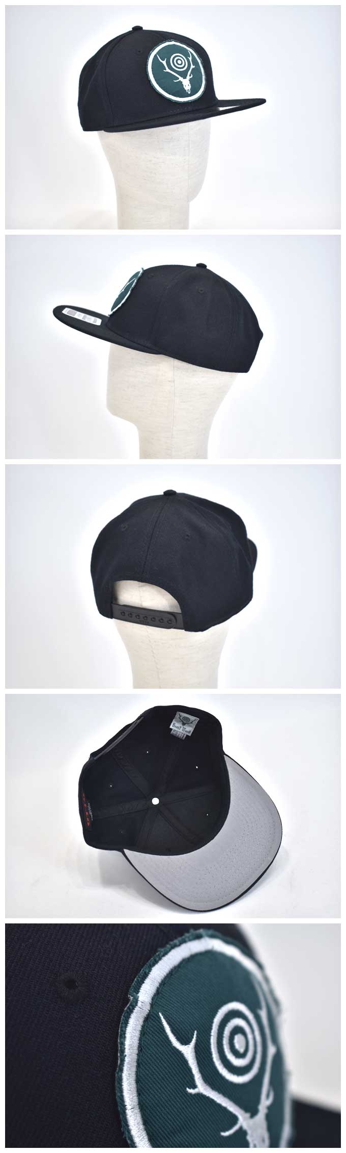 South2 West8 Baseball Cap(Black-Emblem）