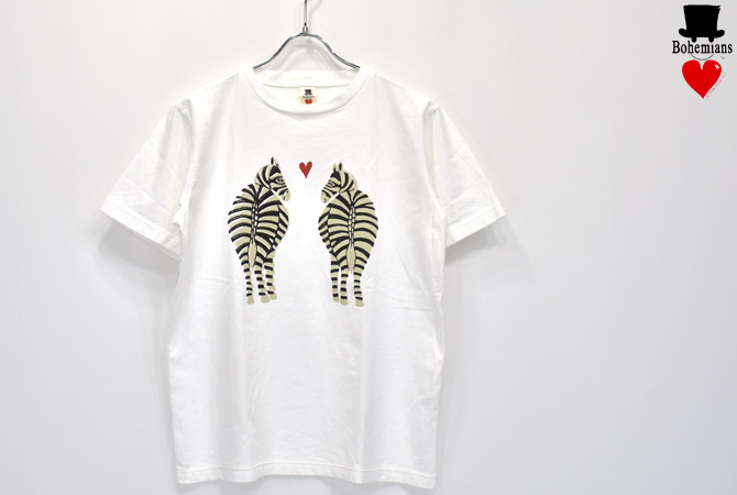 Bohemians Bare S/S Tee(Love Zebra OV Flocky) 