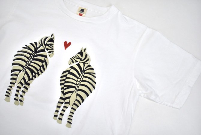 Bohemians Bare S/S Tee(Love Zebra OV Flocky) 