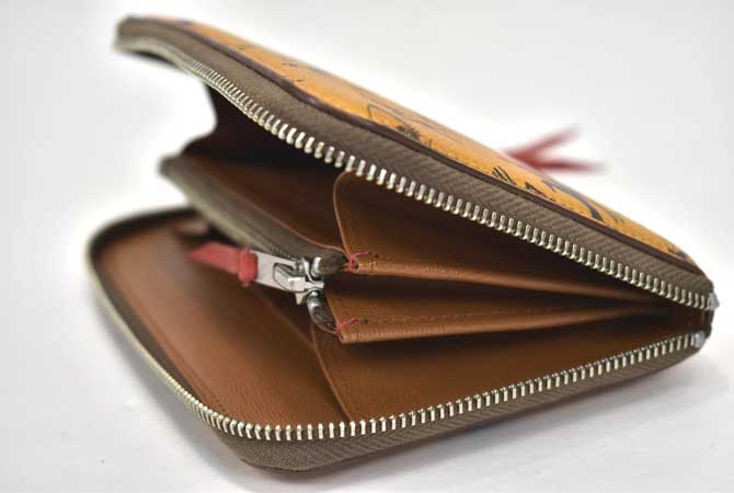 LARRY SMITH LT-0111 Round Fastener Wallet(M) / Tipi Art 